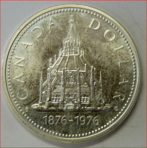 Canada 1 dollar 1976 gebouw